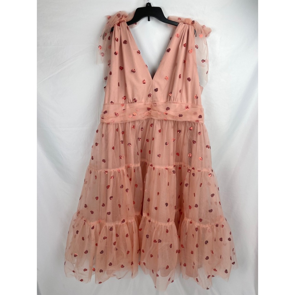 NWT JessaKae Sweetheart Dress 4X Hearts Tulle Sequin Party Elegant Sleeveless